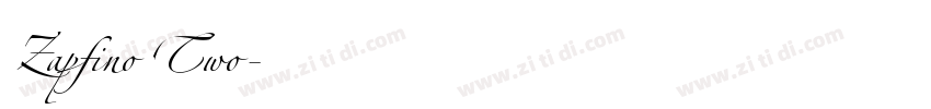 Zapfino Two字体转换